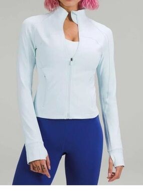 Lululemon cropped define jacket powder blue